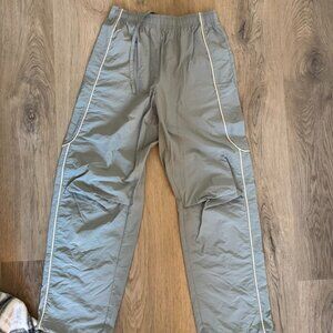 Gray Baggy Track Pants